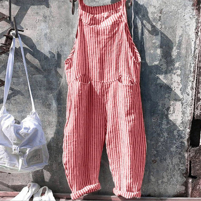 Valenzora | Trendiger Leinen-Jumpsuit