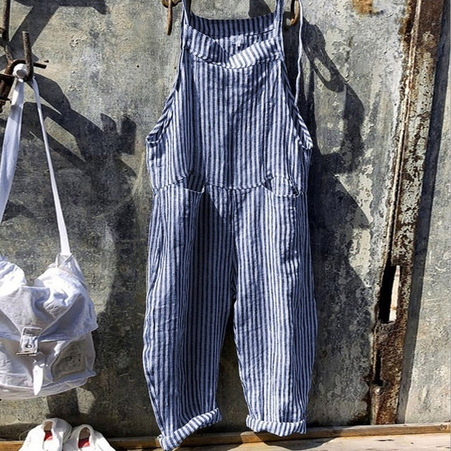 Valenzora | Trendiger Leinen-Jumpsuit