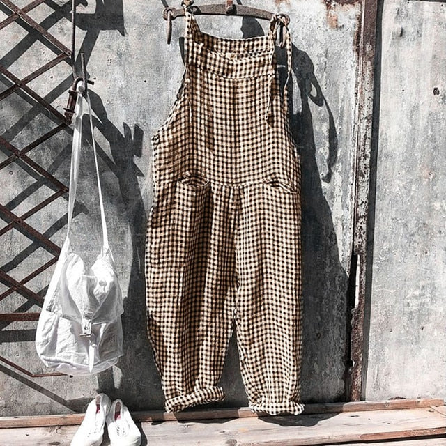 Valenzora | Trendiger Leinen-Jumpsuit