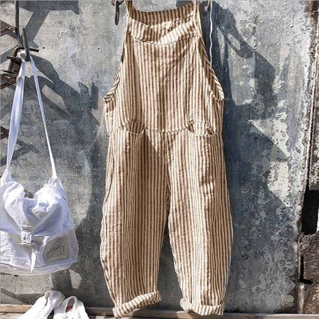 Valenzora | Trendiger Leinen-Jumpsuit