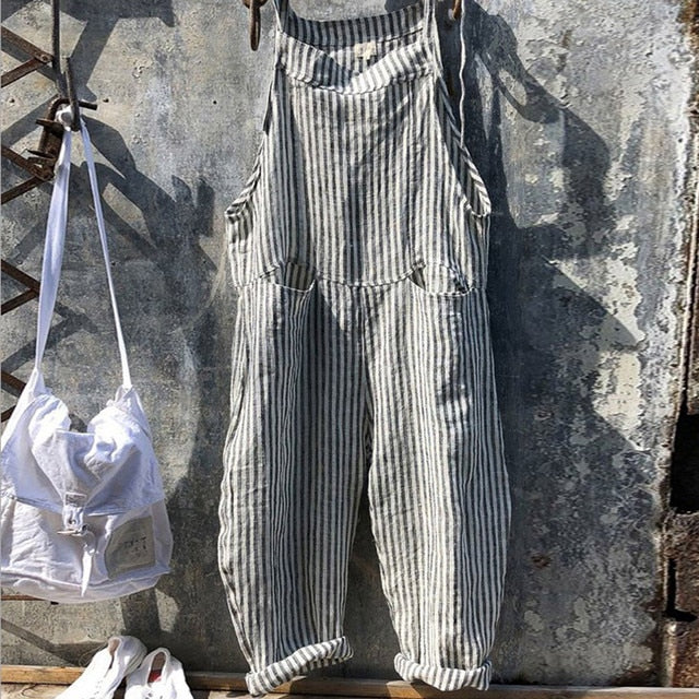 Valenzora | Trendiger Leinen-Jumpsuit