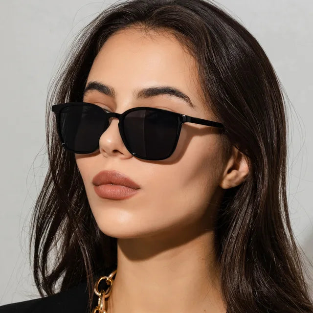 Valenzora | Vintage quadratische Damen-Sonnenbrille