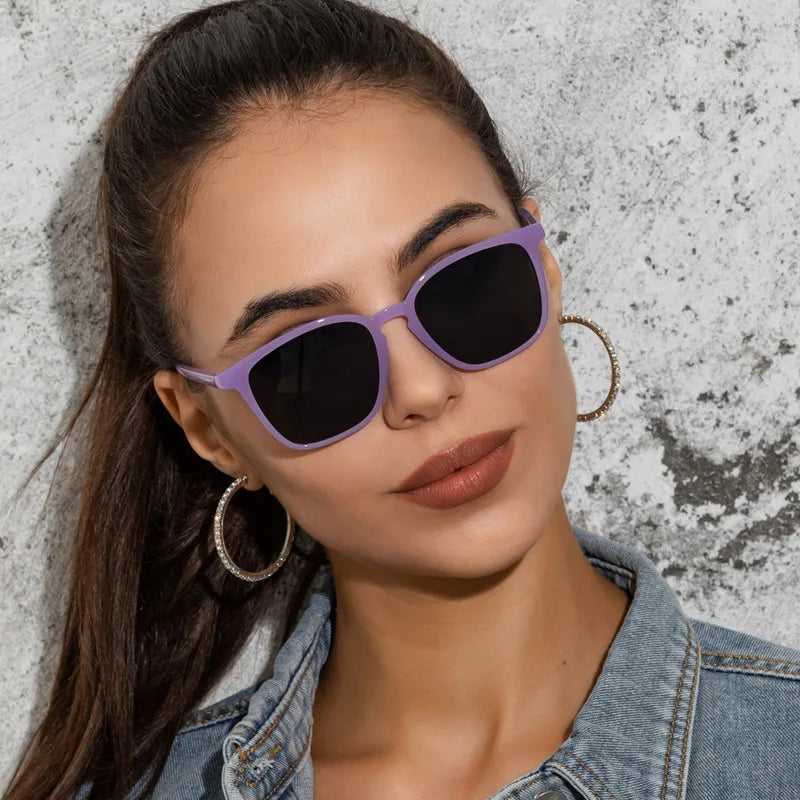 Valenzora | Vintage quadratische Damen-Sonnenbrille