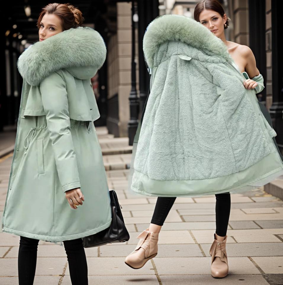 Valenzora | Women's winter jacket with fur collar