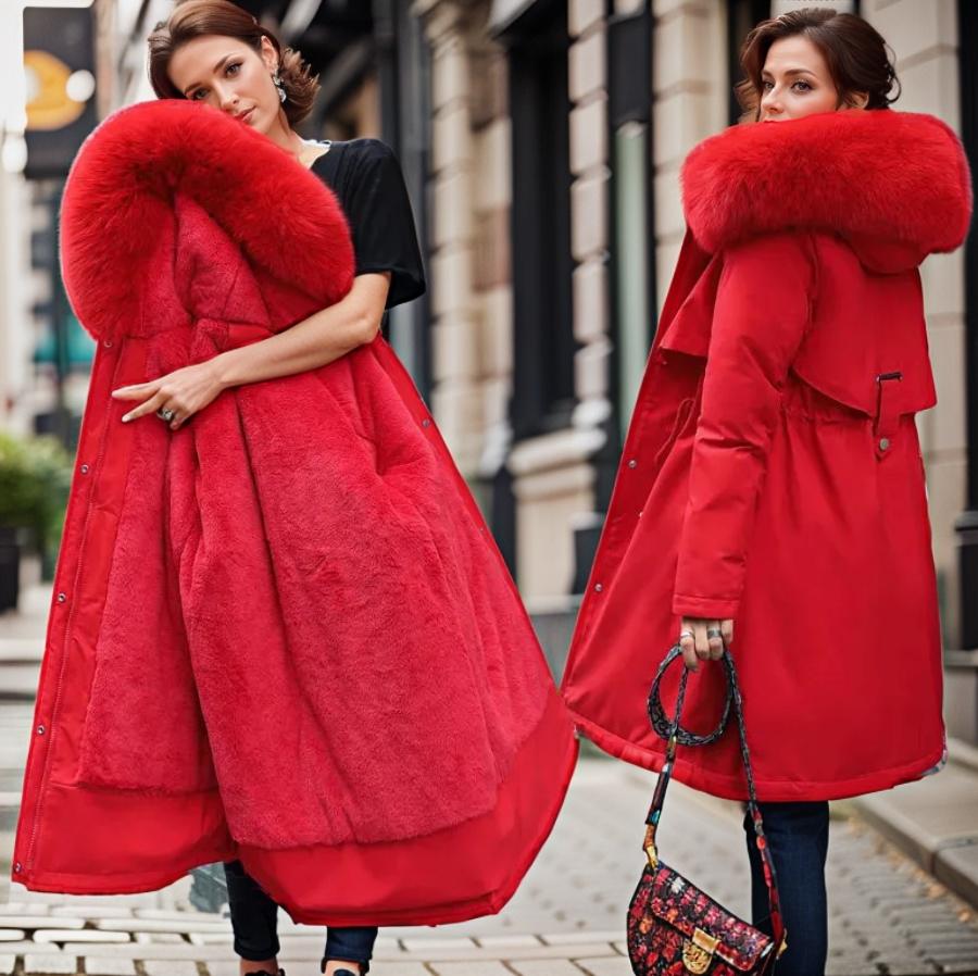 Valenzora | Women's winter jacket with fur collar