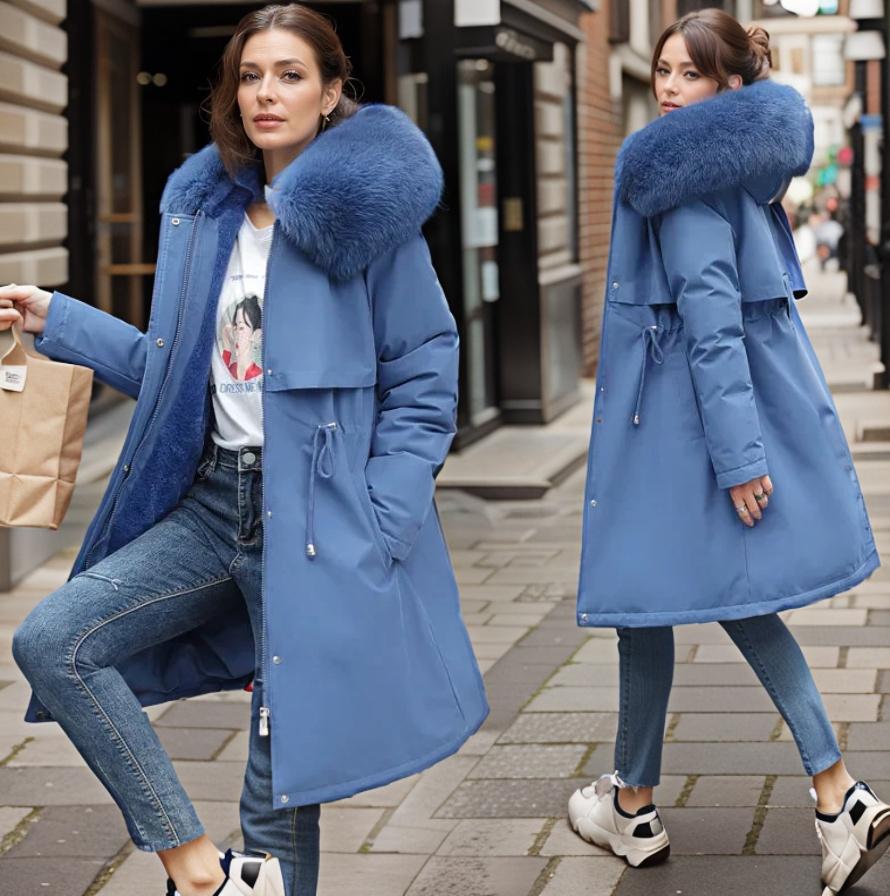 Valenzora | Women's winter jacket with fur collar