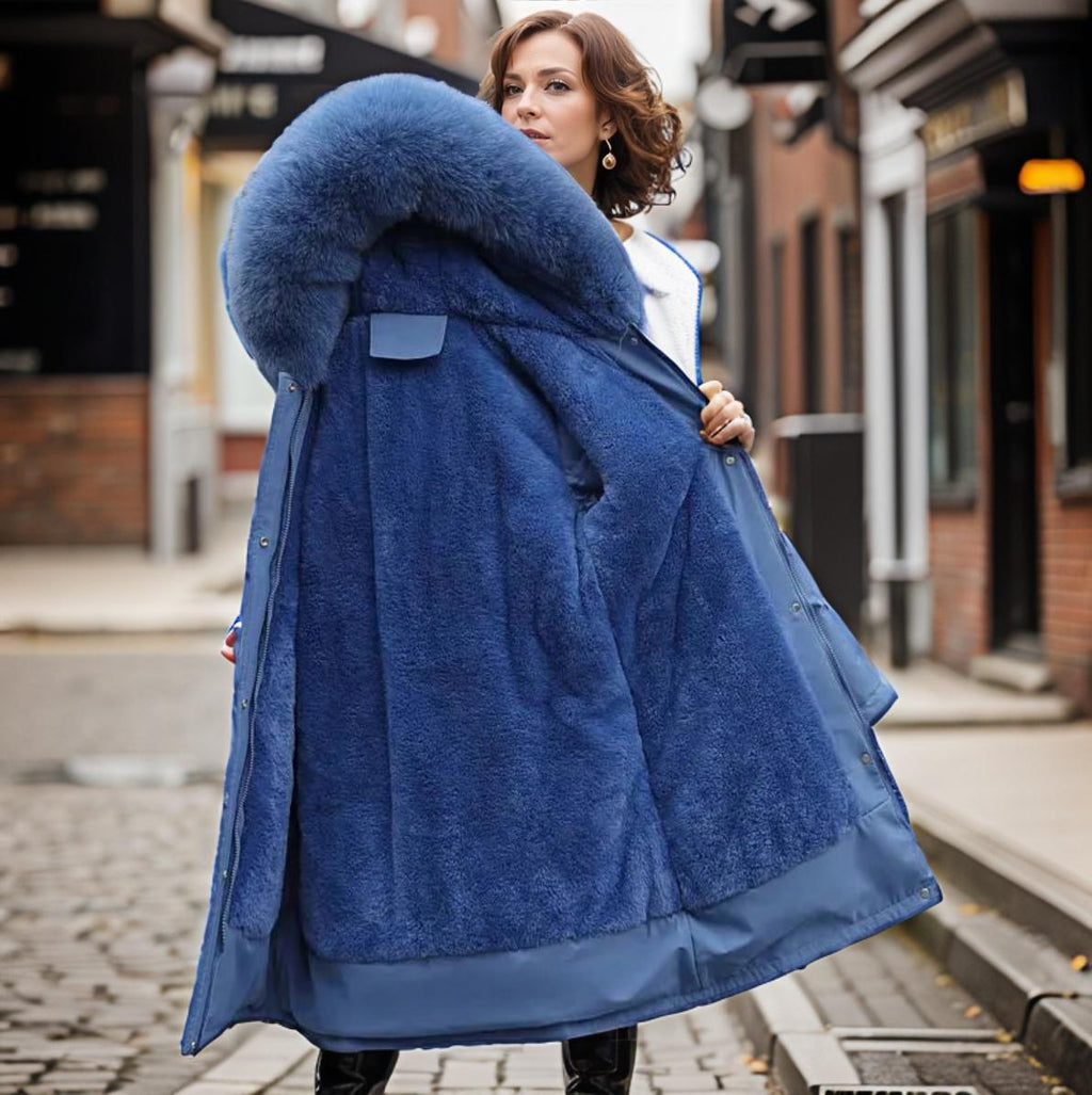 Valenzora | Women's winter jacket with fur collar