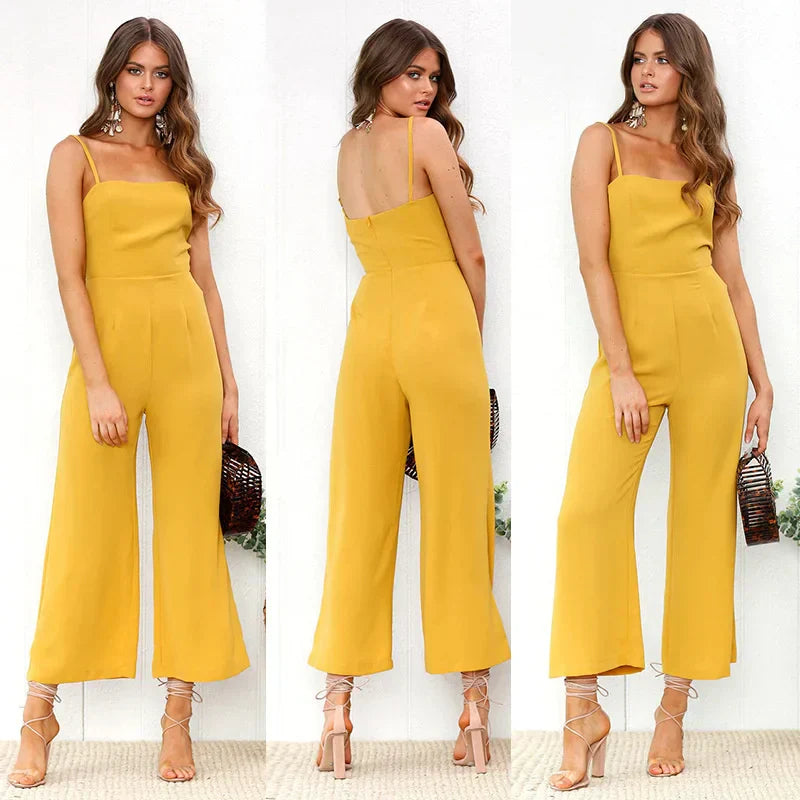 Valenzora - Jumpsuit with spaghetti straps