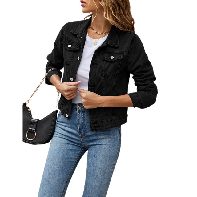 Valenzora | Casual denim-look jacket for women