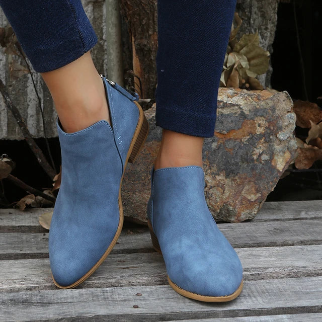 Valenzora | Stylische Stiefeletten aus Wildleder mit