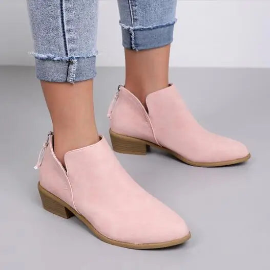 Valenzora | Stylische Stiefeletten aus Wildleder mit