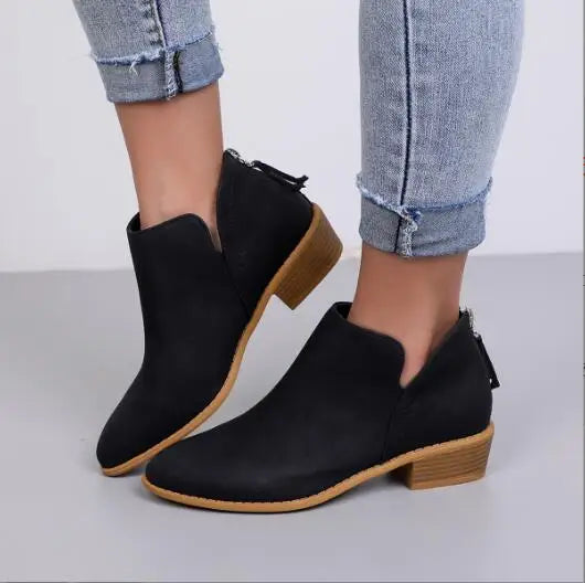 Valenzora | Stylische Stiefeletten aus Wildleder mit