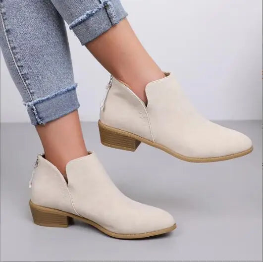 Valenzora | Stylische Stiefeletten aus Wildleder mit