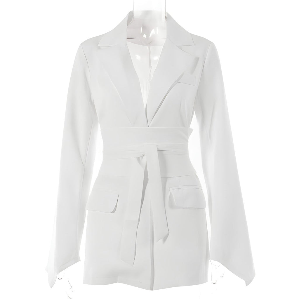 Valenzora - Elegant blazer with belt