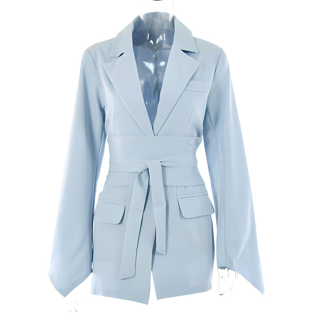 Valenzora - Elegant blazer with belt