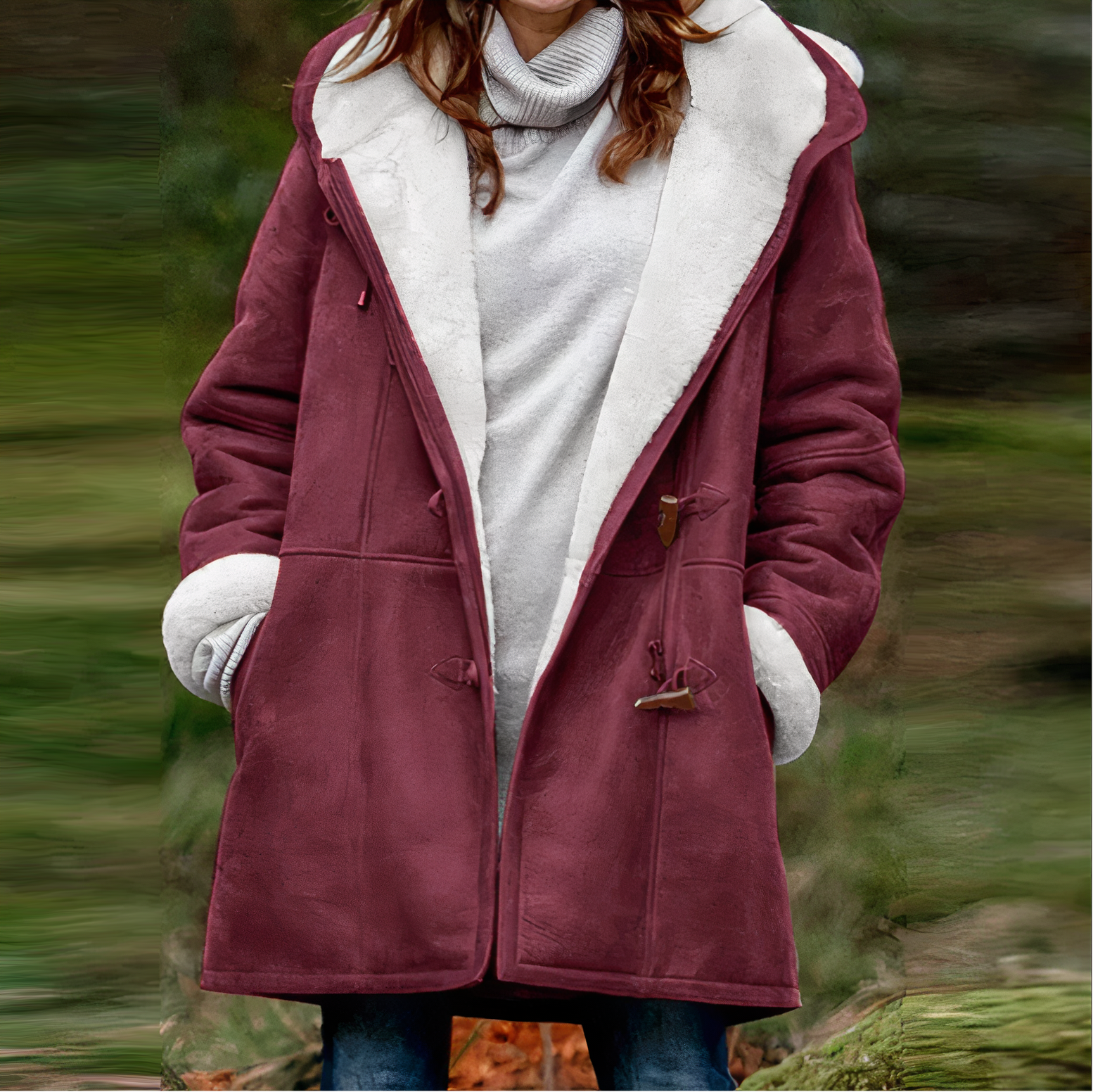 Valenzora - Winter velour coat