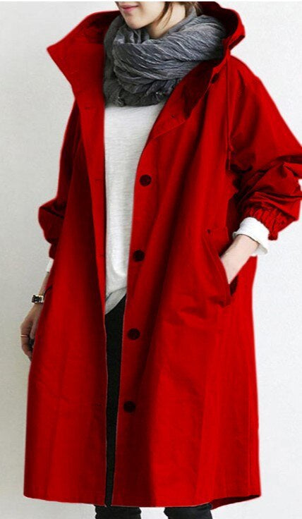 Valenzora | Trendiger langer Trenchcoat für Damen, Saison 2023
