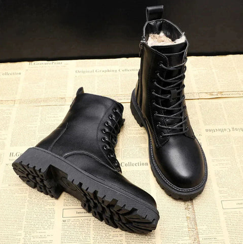 Valenzora Delphine – Winter boots in black leather