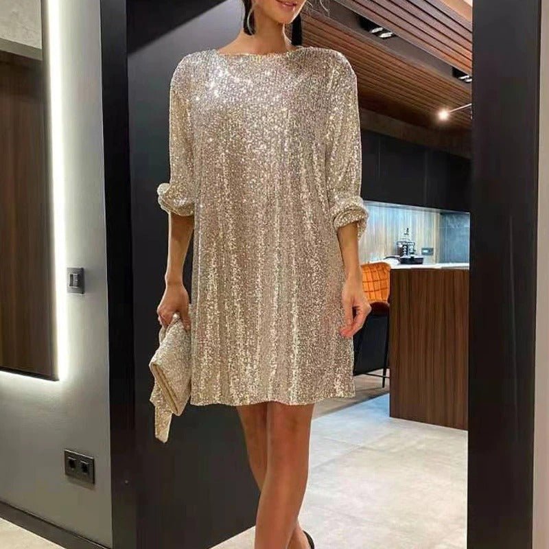 Valenzora Loose mini party dress