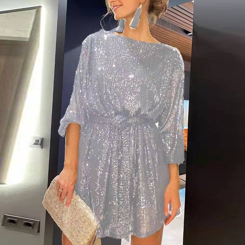 Valenzora Loose mini party dress