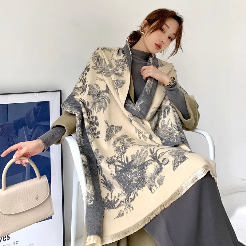 Valenzora | Scarf - elegant women's oversized wrap