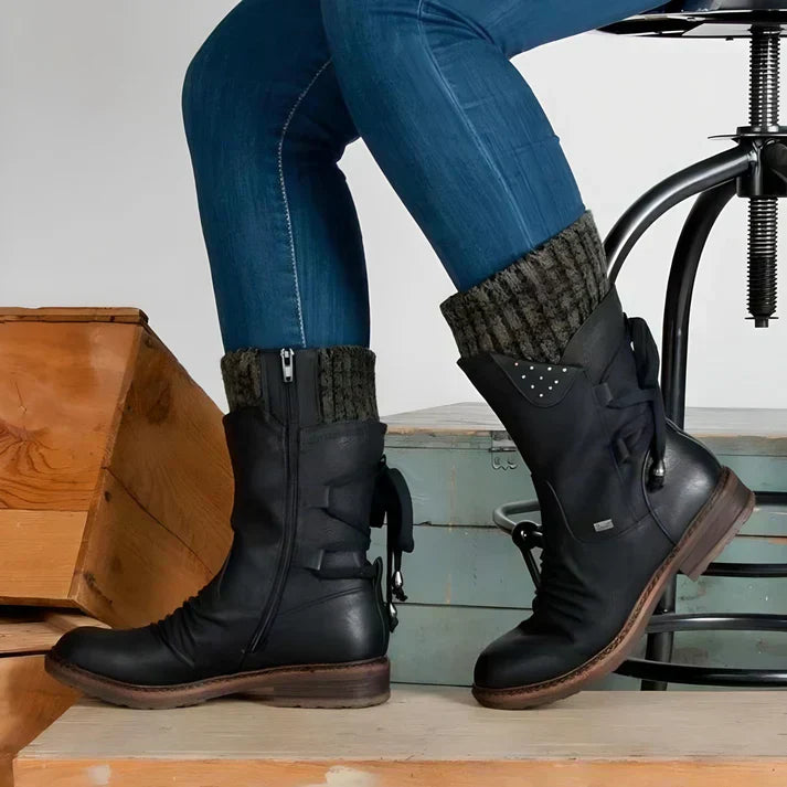 Valenzora | Elegant leather boots for women