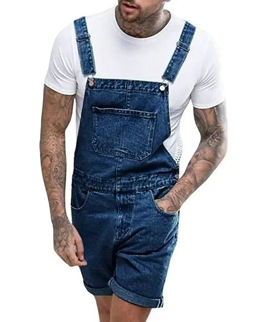 Valenzora | Lässiger Jeans-Jumpsuit mit verstellbaren Trägern und Taschen