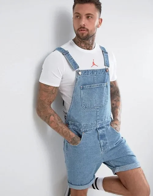 Valenzora | Lässiger Jeans-Jumpsuit mit verstellbaren Trägern und Taschen