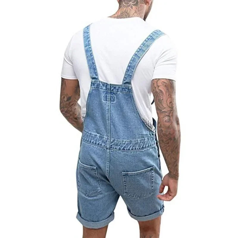 Valenzora | Lässiger Jeans-Jumpsuit mit verstellbaren Trägern und Taschen
