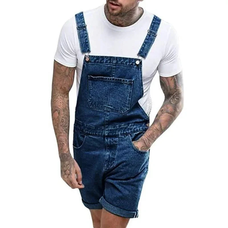 Valenzora | Lässiger Jeans-Jumpsuit mit verstellbaren Trägern und Taschen