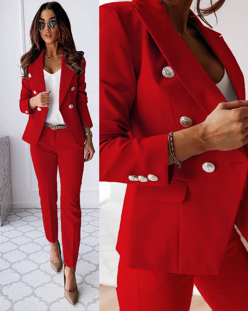 Valenzora | Eleganter Hosenanzug mit Jacke & Hose