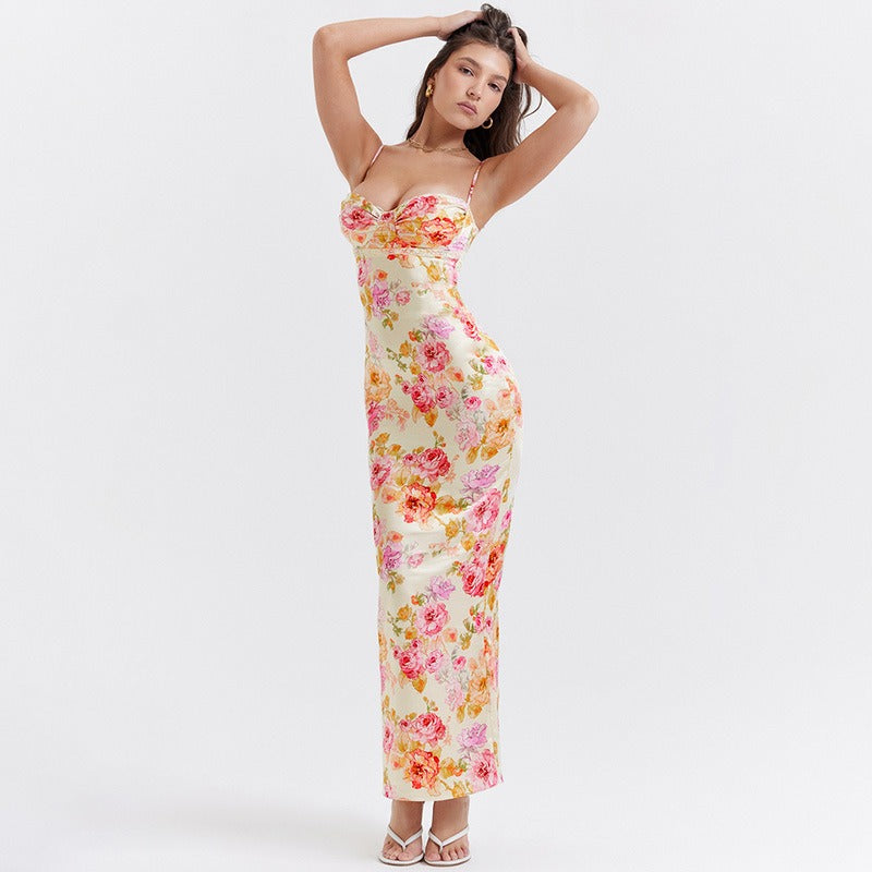 tight floral dress