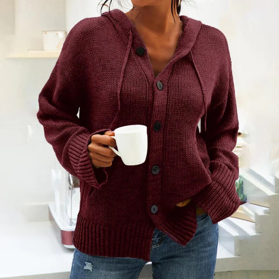 MIA™ - Cardigan with hood and drawstring
