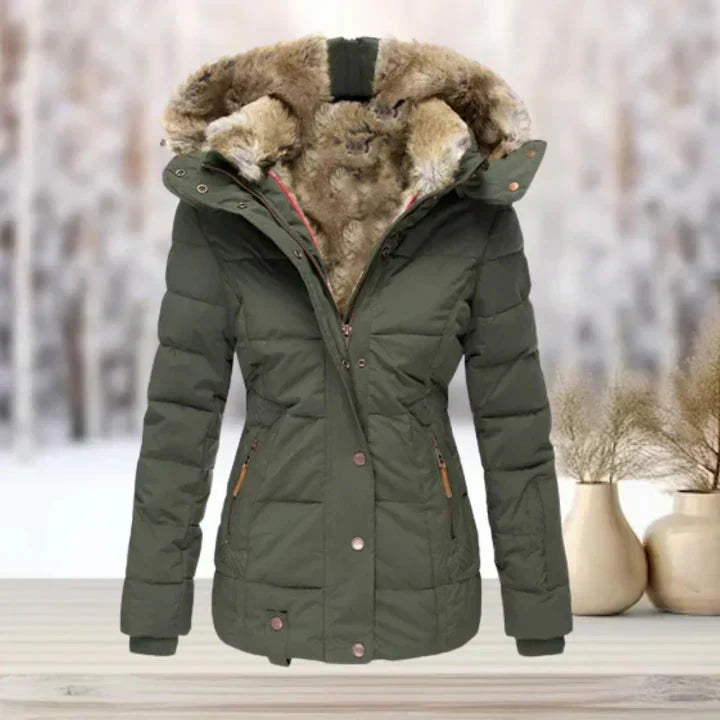 Valenzora | Fur | Hood | Puffer jacket | Women's jacket