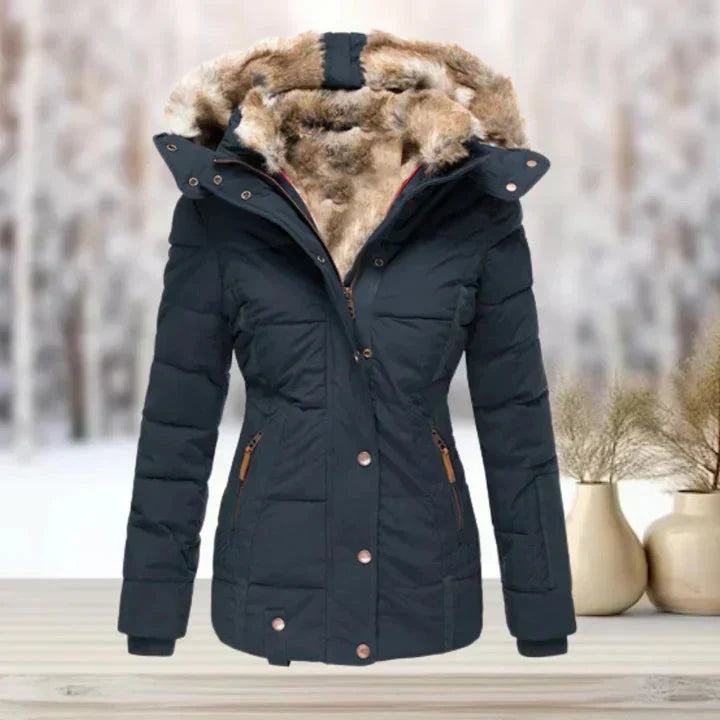 Valenzora | Fur | Hood | Puffer jacket | Women's jacket