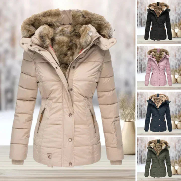 Valenzora | Fur | Hood | Puffer jacket | Women's jacket