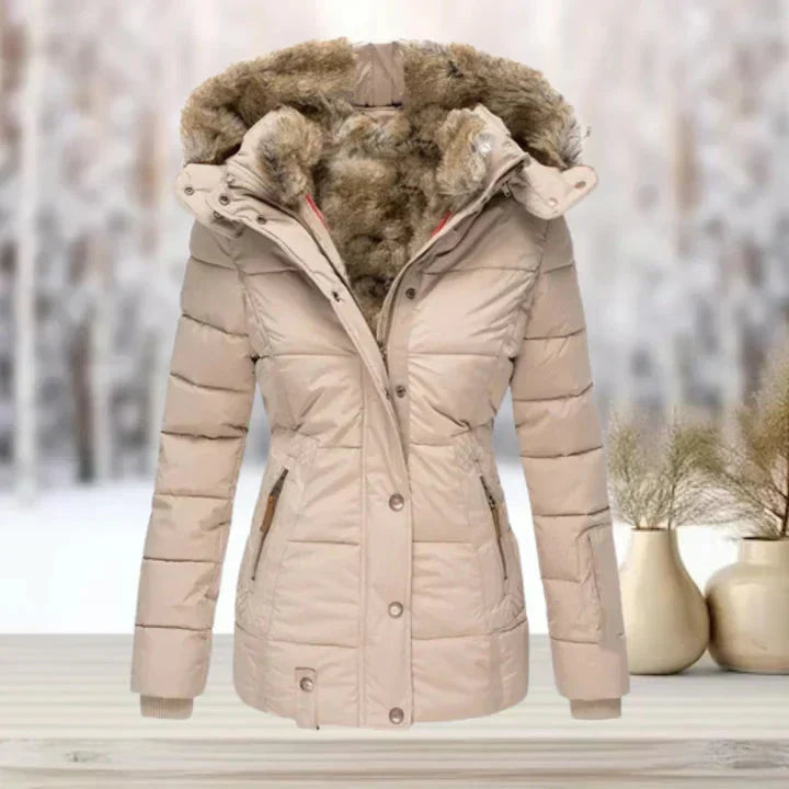 Valenzora | Fur | Hood | Puffer jacket | Women's jacket