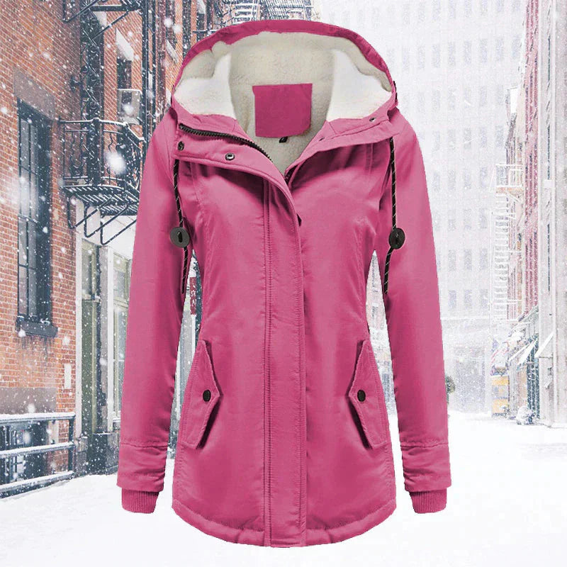 Valenzora | Kapuze | Reißverschluss | Winterjacke | Damenjacke