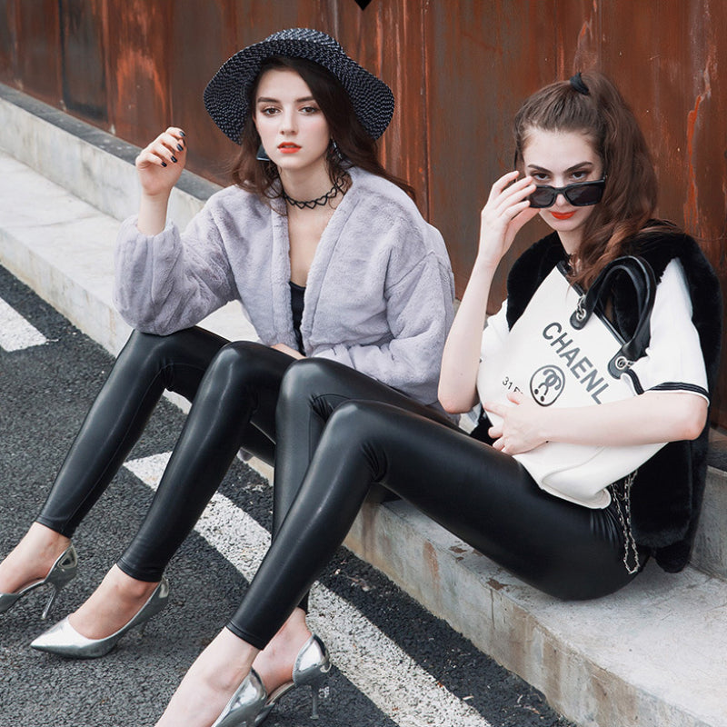 Leather leggings