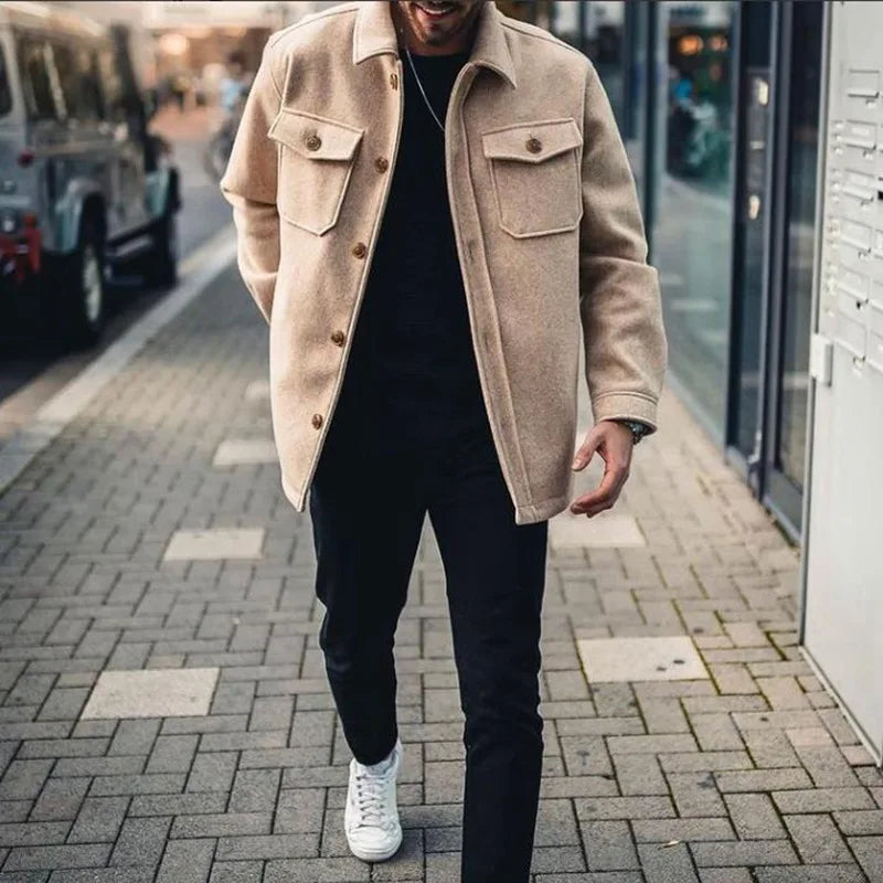 The stylish designer coat