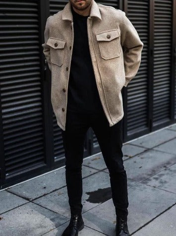 The stylish designer coat