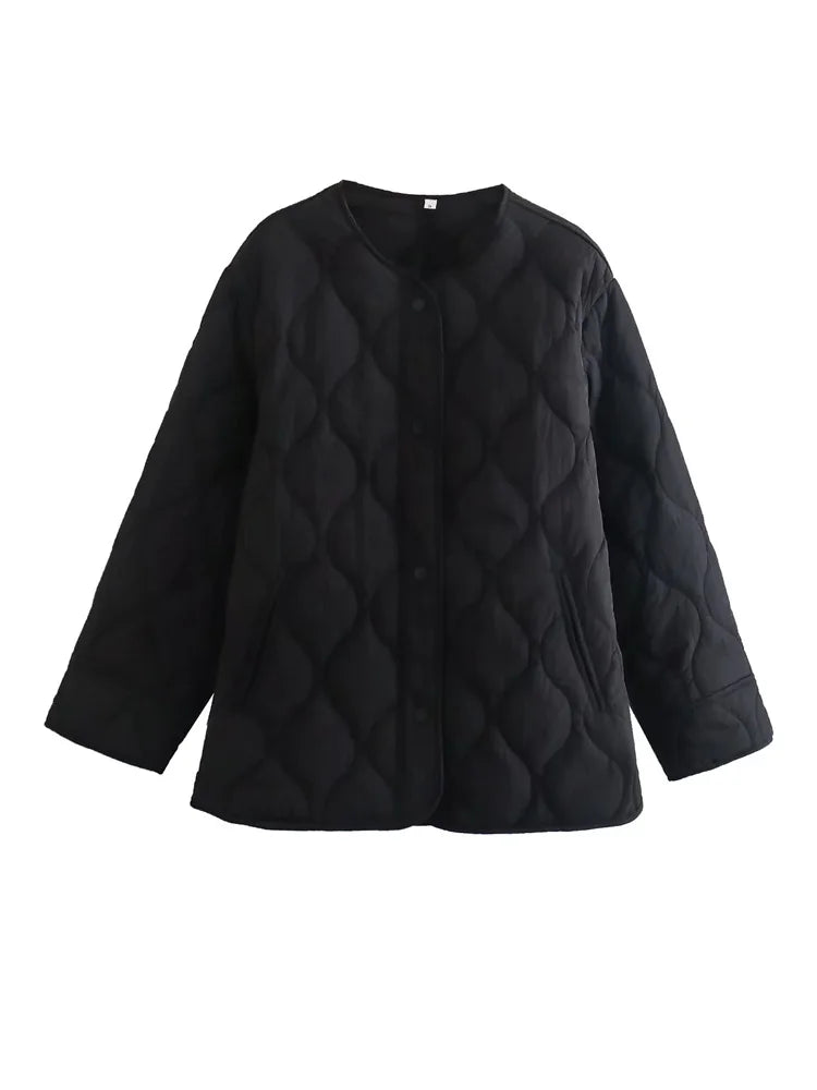 Valenzora – Übergroße Steppjacke mit Taschen