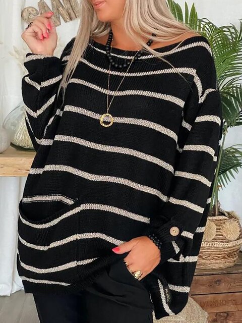Leonie™ – Eleganter gestreifter Pullover