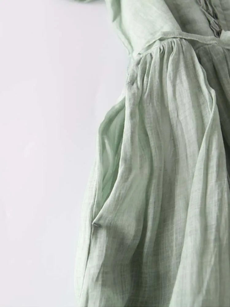Valenzora | Elegantes Leinenkleid