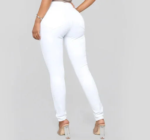 Valenzora - High-waisted skinny office jeans for women