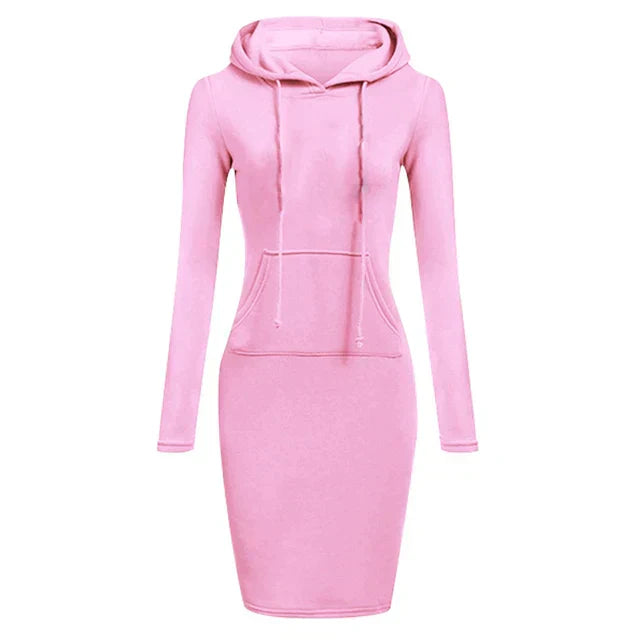 Valenzora - Sweatshirt dress with hood