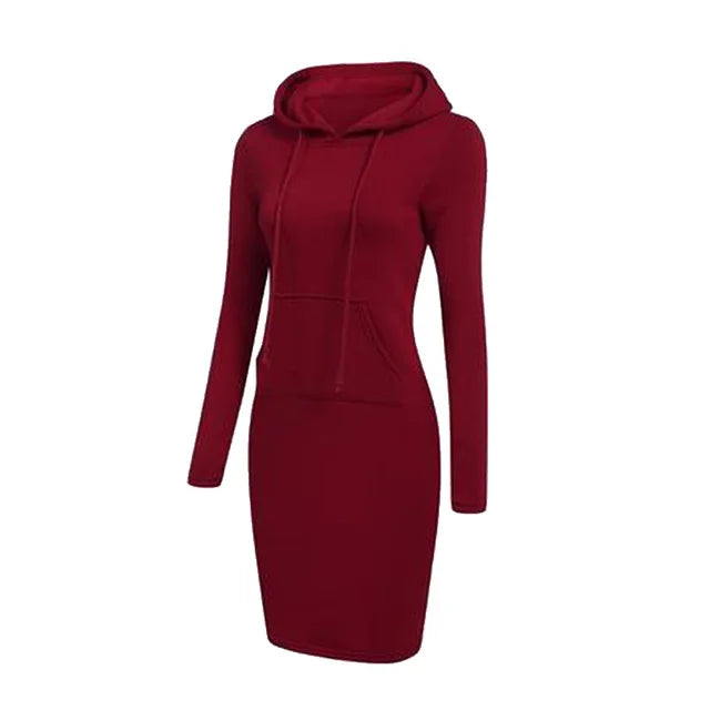 Valenzora - Sweatshirt dress with hood