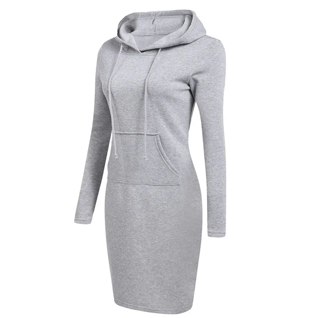 Valenzora - Sweatshirt dress with hood