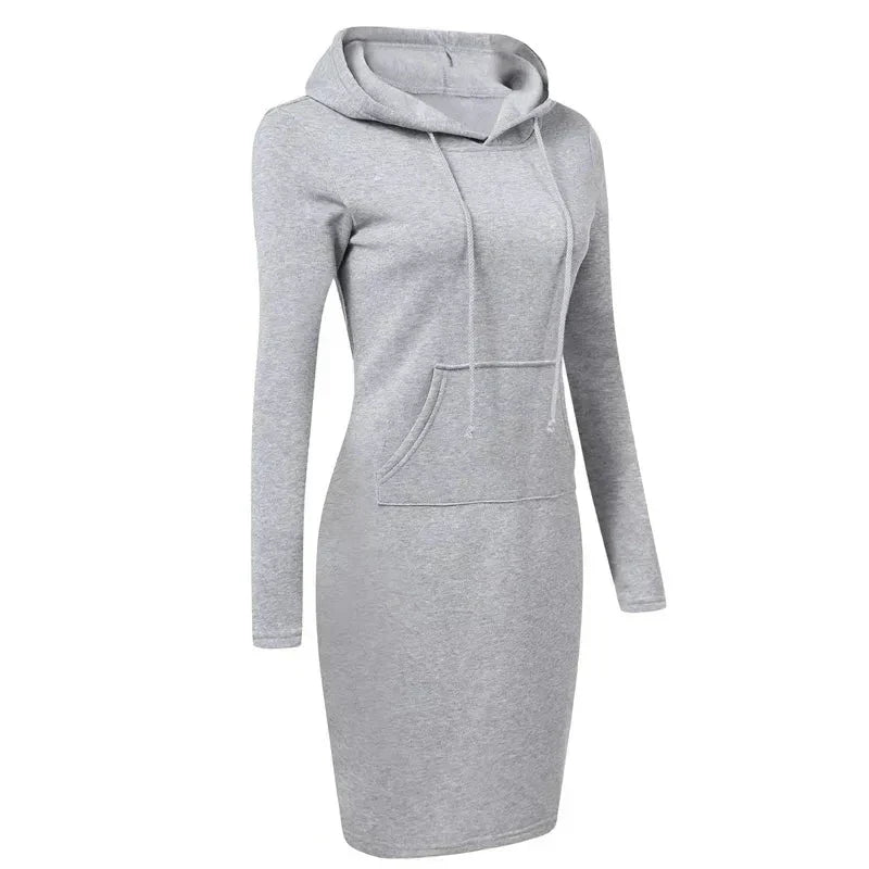 Valenzora - Sweatshirt dress with hood