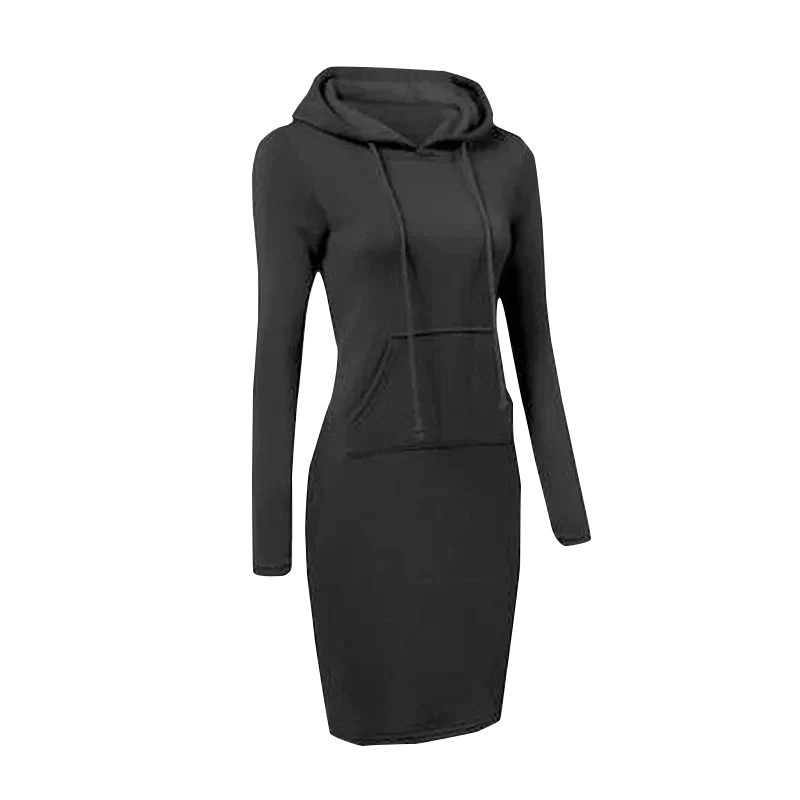Valenzora - Sweatshirt dress with hood